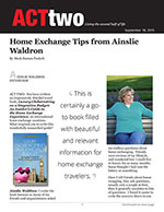 Home Exchange Tips from Ainslie Waldron